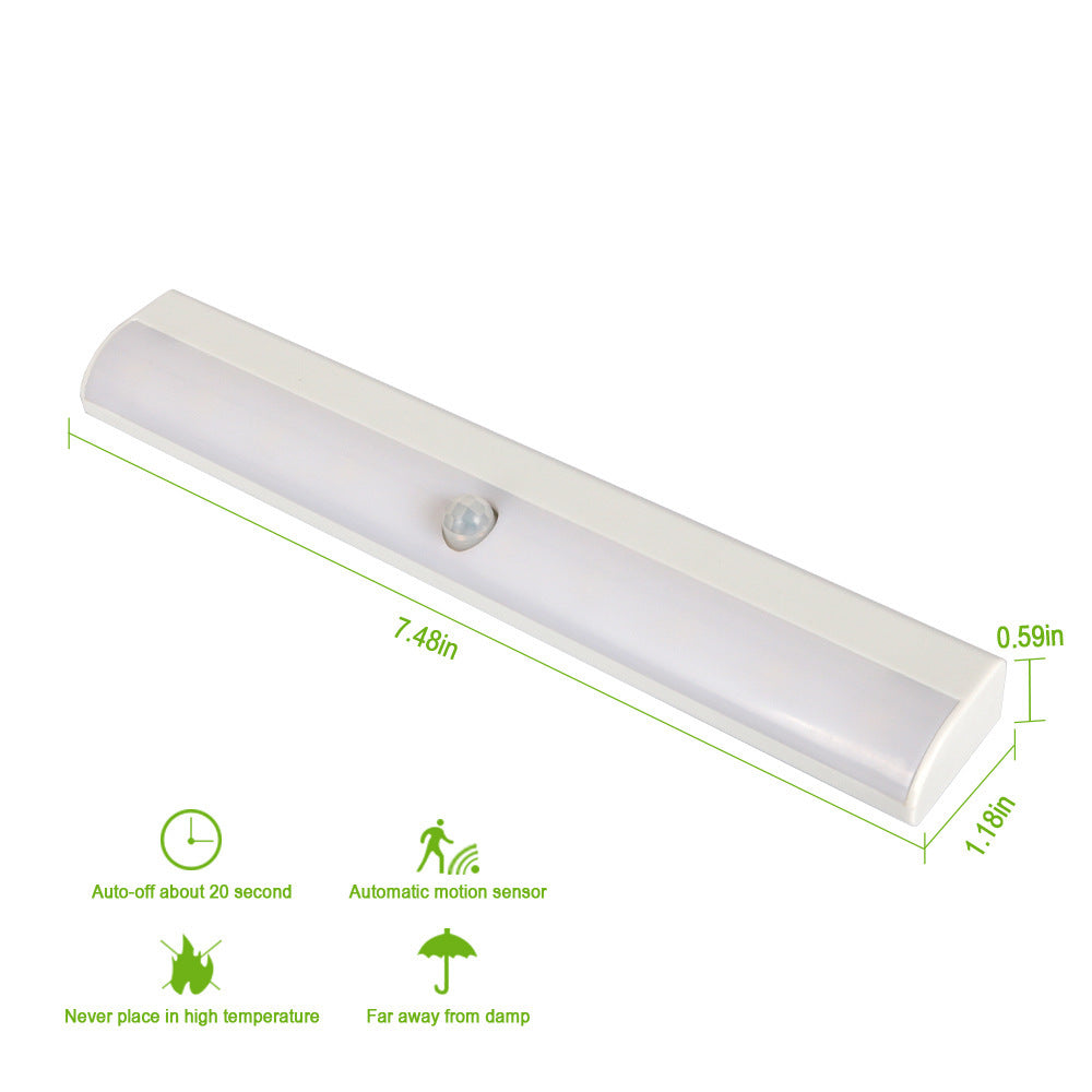 Luz LED con Sensor de Movimiento – Iluminación Automática y de Alta Luminosidad para Armarios, Gabinetes y Dormitorios (Blanco Cálido).